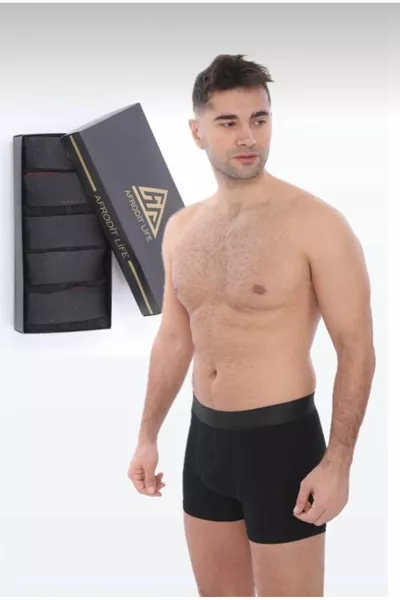 Men's Cotton Lycra Boxer 5-Pack Luxury Set