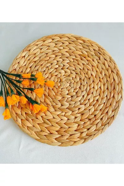 Комплект американских подставок под посуду из плетеного бамбука  см, новый товар