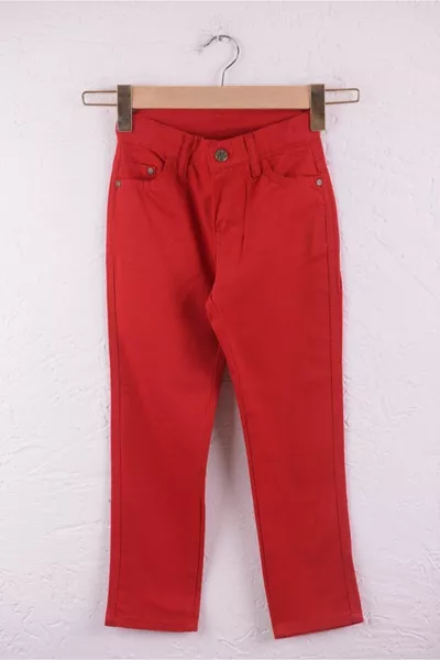 بنطلون قابل للتعديل بخصر للأولاد