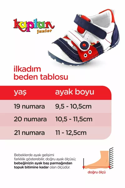İlkadım Cuir véritable Bébé Garçon Enfants Orthopédique Chaussures Bottines Imse  K-laci