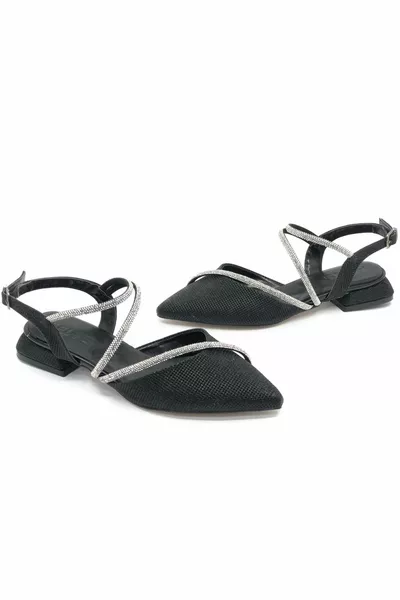 Feles Stone Ballerine Scollate Donna NERO