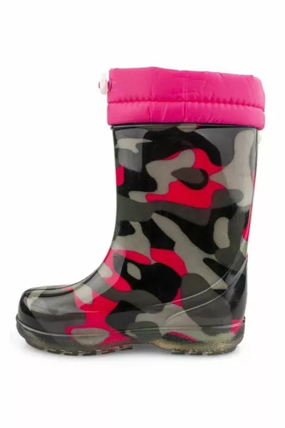  Kürklü Su Geçirmez Yağmur Çocuk Çizme 