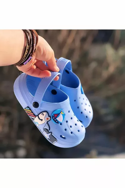 Нескользящая легкая подошва акула фигура роскошные детские сандалии тапочки морские тапочки для бассейна
