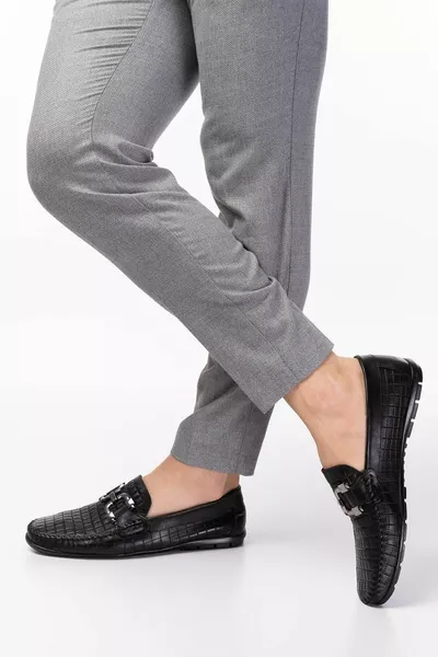 أحذية جلد طبيعي المتسكع