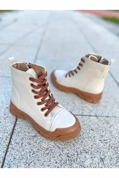 أحذية البنات للماء ، الفراء داخل ، الدانتيل المتابعة