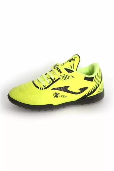 New Season Young Kids Light Green Black Sole Velcro Astroturf Shoes Extreme