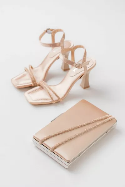 Nude Satin 5mm. Sponge Orthopedic Stitched Sole Two Straps Ankle Buckle Shoes