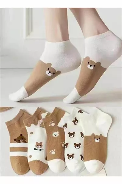 Cute Women's Booties Set 5 Pairs