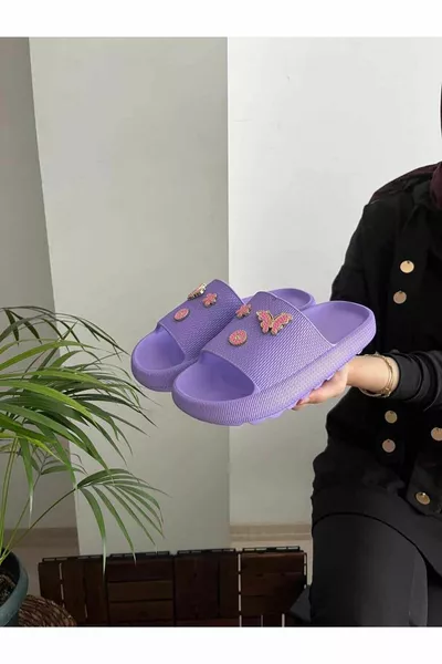 Stijlvol ontwerp met stenen vooraan buitenzwembad zwembad tuin zee cottage zachte dikke zolen casual pantoffels