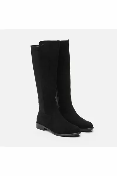 Zwarte voetgangerslaarzen voor dames