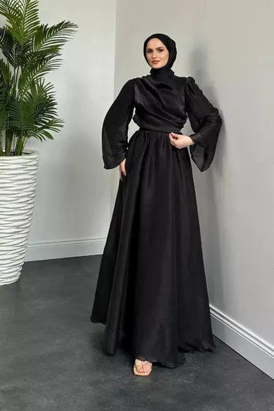 Margaret Drape Janjan Вечерна рокля черна