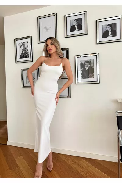 Женское белое золото цепочка детализированная эластичная ткань длинная макси с разрезом с глубоким вырезом карандаш вечернее платье приглашение платье