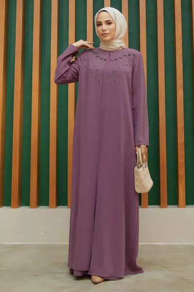 Вечерни рокли големи размери Serra - люляк