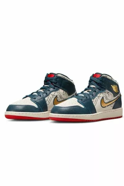 Air Jordan 1 Mid SE Gs Take Flight Дамски маратонки