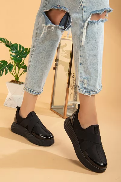 Lässige Sneakers mit Kreuzband für Damen