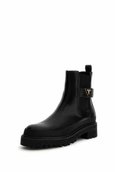 Bensly حذاء بنسول مسنن بشعار  أحذية FLFBEN  أسود