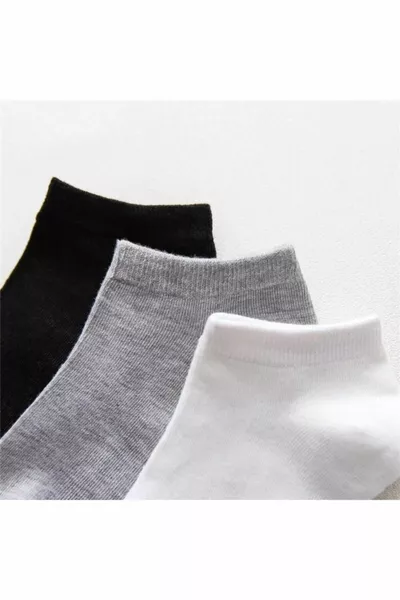 Унисекс Летни Ботуши Чорапи 5 бр Изключително Удобно Бяло