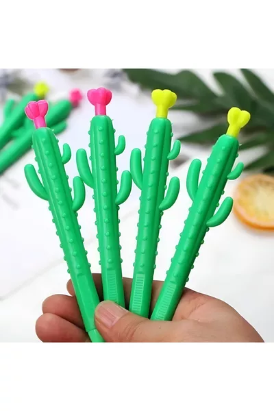 Набор из 5 ручек с наконечником 0,7 мм: кактус, арбуз, морковь, кукуруза, ананас