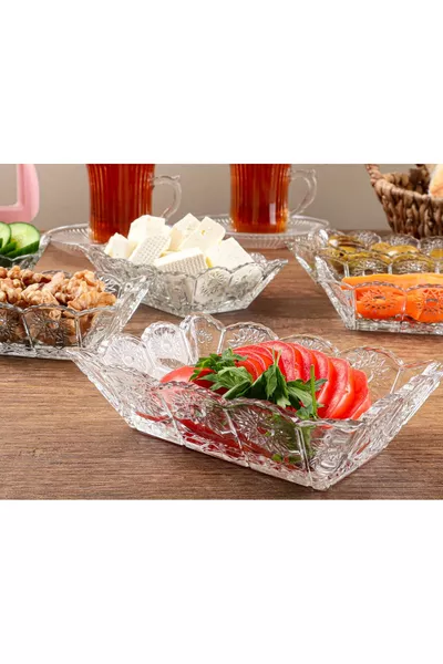 6-Piece Glass Cutting Board Set for Breakfast or Snacks