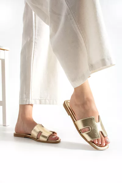 Premium Women's Slippers Gold