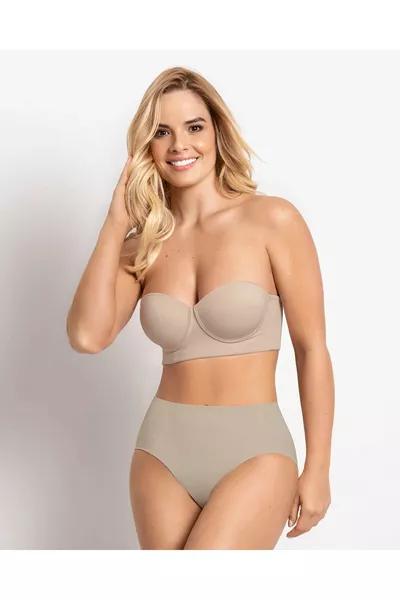 Polfa Laser Cut Shorts Corset Slimming Silicone Waist Nude Color