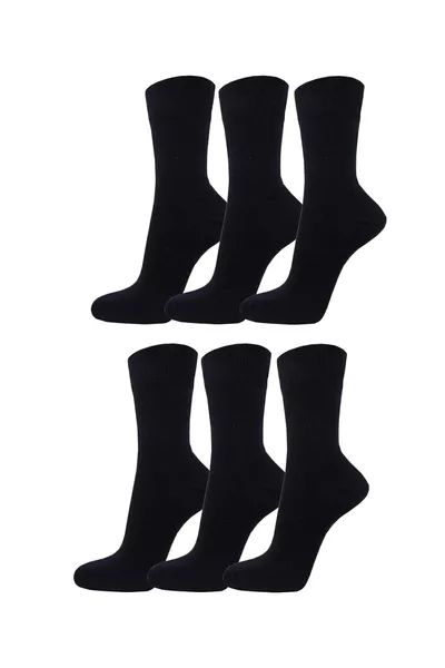 Unisex Classic Cotton Low-Cut Socks 6-Pack Black