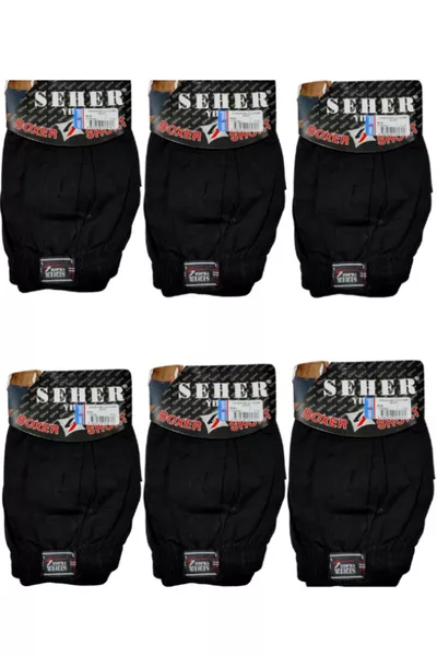 6-Pack Men's Cotton Boxer Shorts