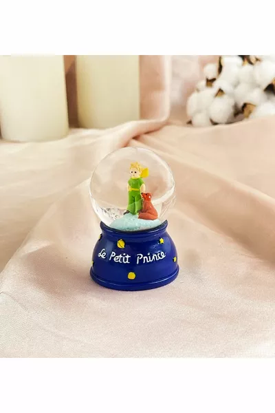 Маленький принц Мини светящийся снежный шар