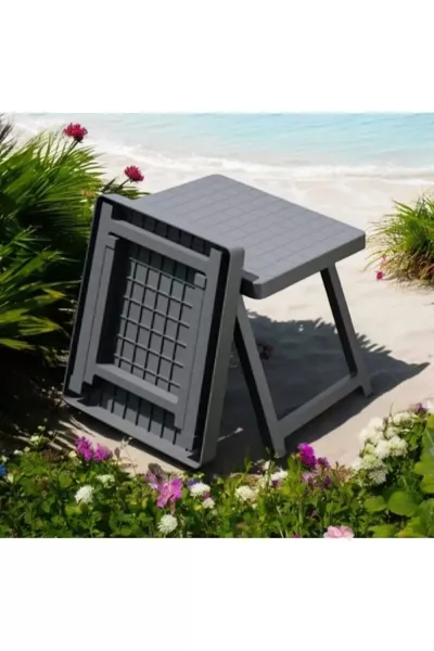 Gray Folding Picnic & Camping Table Coffee Table Anthracite *cm