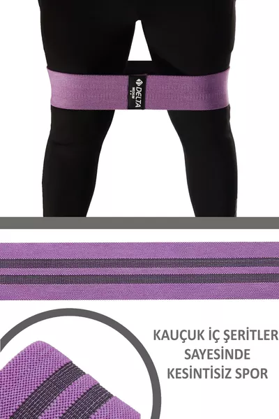 Bande de résistance pour squats moyens, Pilates et fitness, exercice des fessiers (extrémité fermée)