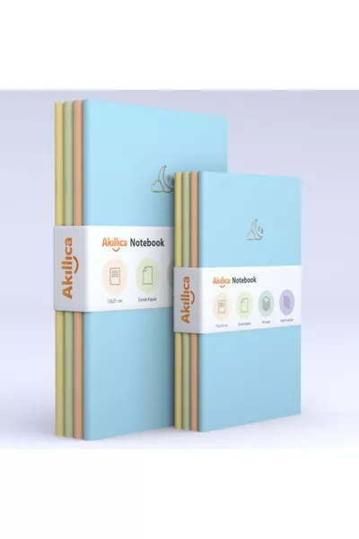 Комплект от 8 тетрадки с квадратчета в меки пастелни цветове