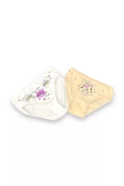 Culotte fille multicolore 6 pièces Chats mignons