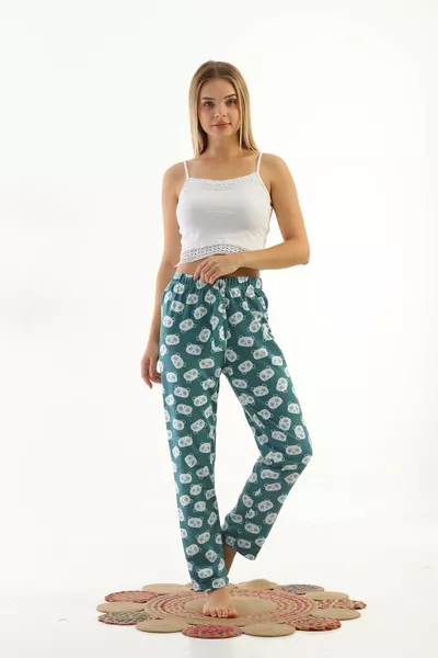 Women's Character Printed Thermal Pajama Bottoms