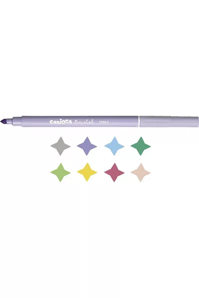 Super Wasbare 8-delige Pastelkleurige Viltstiften / 