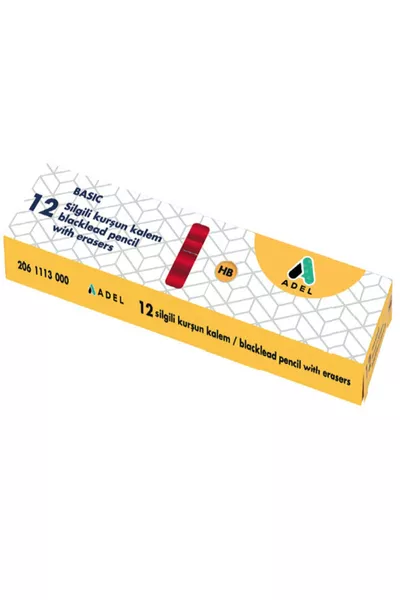 Основен молив с гума, кръгъл, HB ,  броя (1 пакет с  броя)