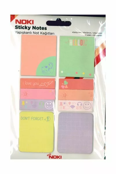 Memo con Adesivo Stampato Note Misura Mista  Fogli (post-it)