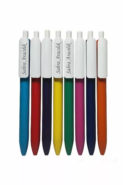 Металлическая шариковая ручка, набор из 8 штук с индивидуальной гравировкой