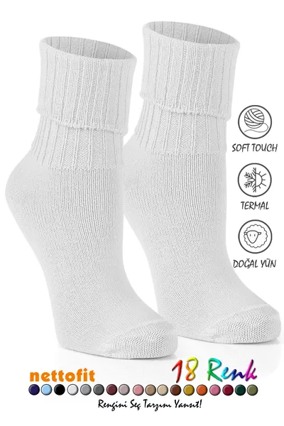 جوارب نوم نسائية صوفية شتوية لمسة ناعمة