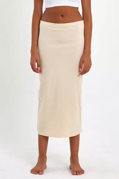 Long Elastic Waist Skirt Lining Petticoat Slip Jumpsuit