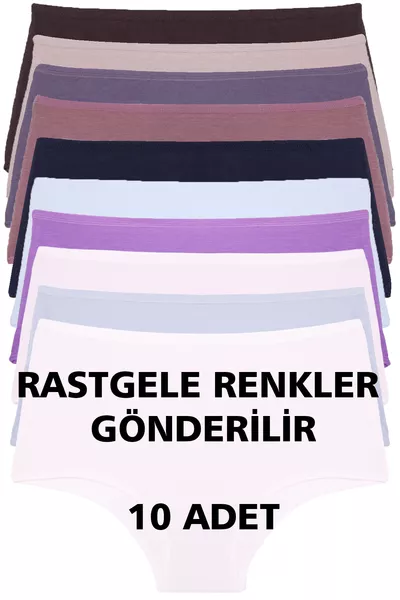 سروال نسائي  قطع بحزام خصر عالي قطن مع ليكرا، ألوان مختلطة عشوائية