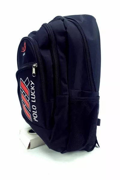 Zaino Scolastico Nero e Rosso di Qualità per Studenti delle Superiori, Medie e Elementari