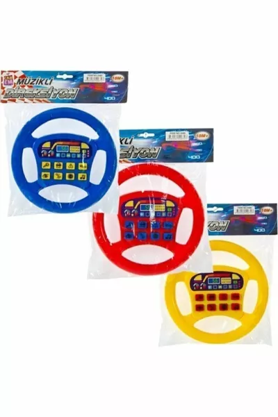 Set de Voiture Jouet avec Volant à Piles Turc - Sac Plastique, Design Amusant