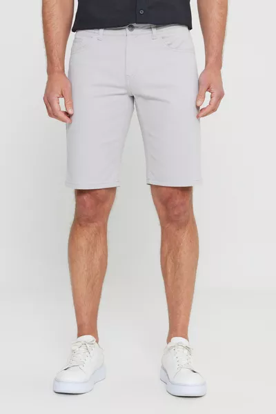 Herren Tailleneng Slim Fit Schmale Passform Strukturierte % Baumwolle Casual Chino Shorts