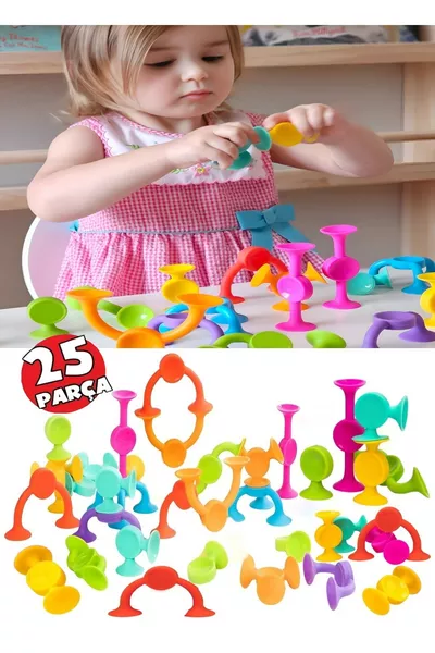 Вакуумен молекулен конструктор с вендузи, антистрес образователна играчка Fidget