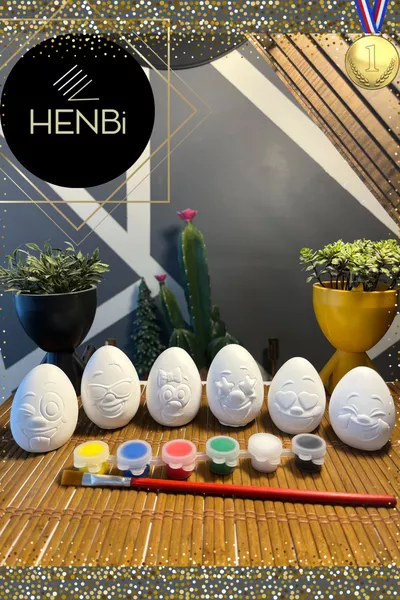 Egg Painting Stone Painting Set Easter Egg Egg Coloring Stone Painting Children's Hand Skills Development