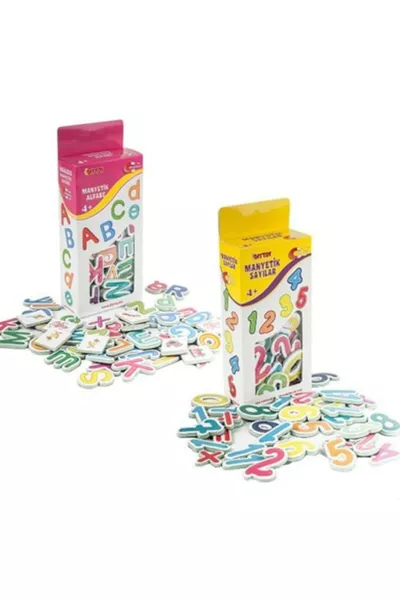 , Magnetische Buchstaben und Zahlen, 2er Set, Pädagogisches Magnetset