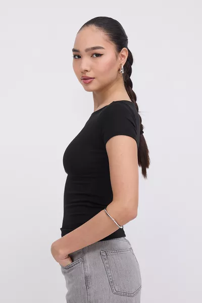 T-shirt a maniche corte in modal 