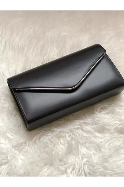 Damesportefeuille Zwarte Leren Tas