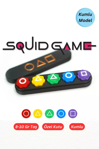Squid Game 2 Gioco Gonggi 5 Pietre (Cinque Pietre) Confezione Premium con Pietre Complete