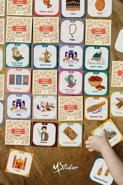 Let's Match Card Memory Game, Custom Designed Memory Matching Game Full of Islamic Terms